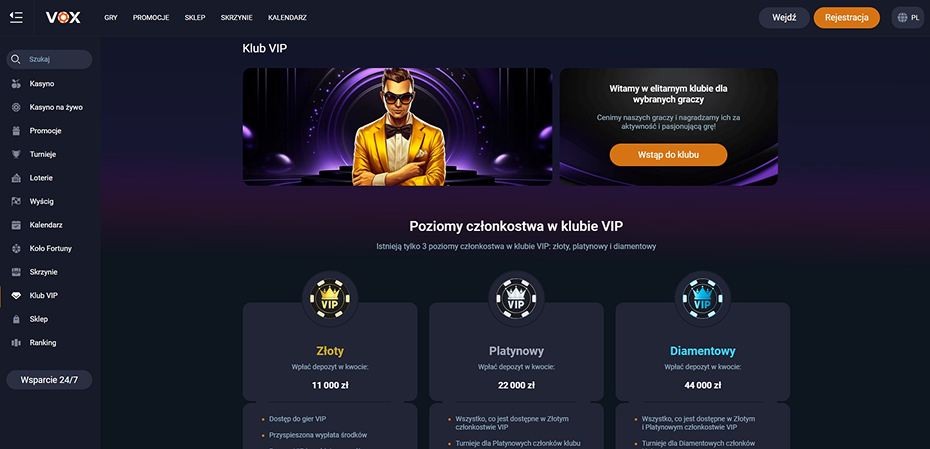 VOX Casino logowanie - przewodnik krok po kroku